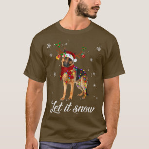 Låt det snöa shepherd-jul t shirt