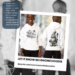 Låt det snöa Ski Gnome Kids Pullover Hoodie T Shirt