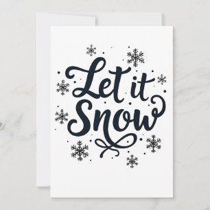 Låt det snöa Snöflinga Vintersäsong Jul Inbjudningar