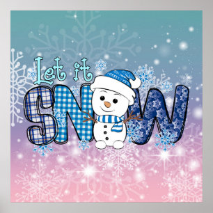 Låt det snöa Snöflingor Poster