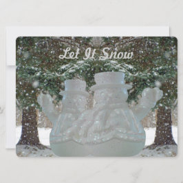 Låt det snöa Snögubbar för att spara Julkort