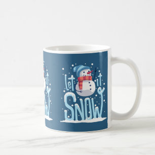 Låt det snöa Snögubbe-kaffe Mugg
