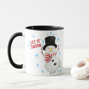 Låt det snöa Snögubbe Mugg