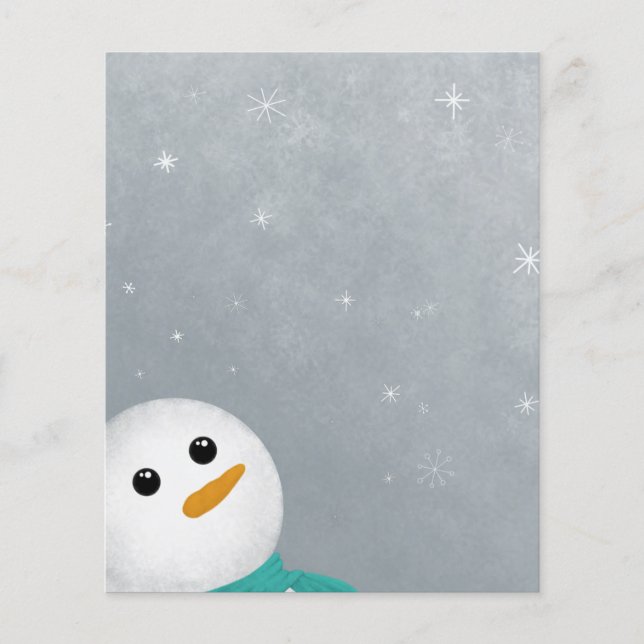 Låt det snöa Snögubbe Papper (Framsida)