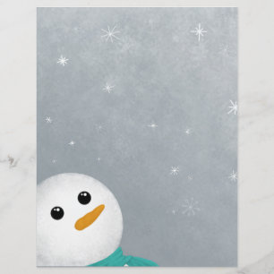 Låt det snöa Snögubbe Papper