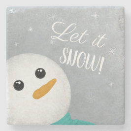 Låt det snöa Snögubbe Stenunderlägg