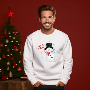 Låt det snöa Snögubbe Sweatshirt