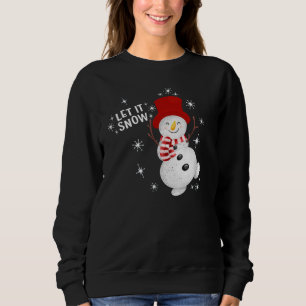 Låt det snöa Snögubbe Sweatshirt T Shirt