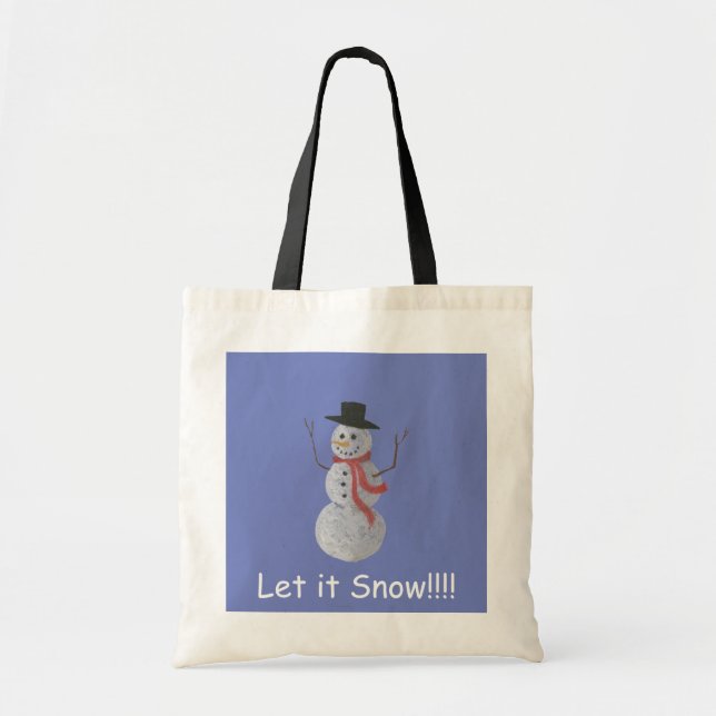 Låt det snöa! Snögubbe Tygkasse (Framsidan)