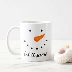 Låt det snöa snögubben kaffemugg