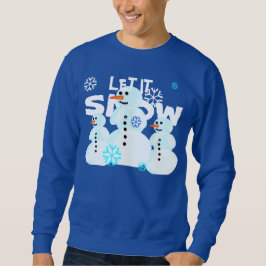 Låt det snöa snögubbetröjan långärmad tröja