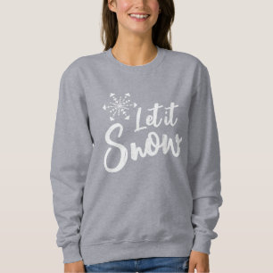 Låt det snöa Snowflake Grått Winter T Shirt