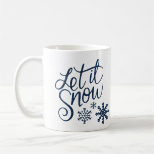 "Låt det snöa" snowflake helgdag christmas Kaffemugg