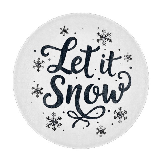 Låt det snöa Snowflake Winter Season Chrstmas (Framsidan)