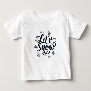 Låt det snöa Snowflake Winter Season Chrstmas T Shirt