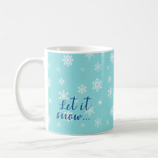 Låt det snöa.. Snygg snöflingdesign Kaffemugg