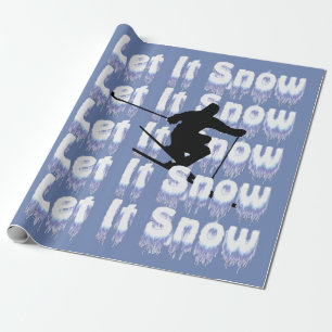Låt det snöa sportar för presentpapper