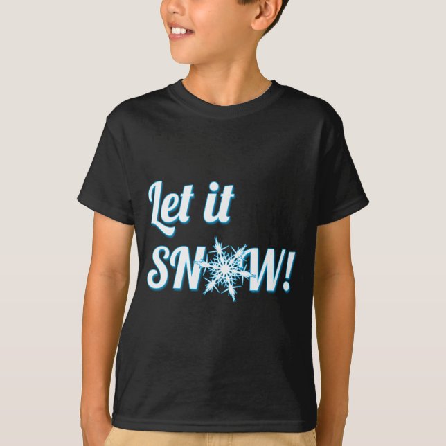 låt det snöa t-shirt (Framsida)