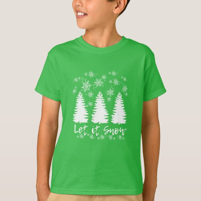 Låt det snöa t shirt (Framsida)