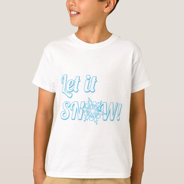 låt det snöa t-shirt (Framsida)