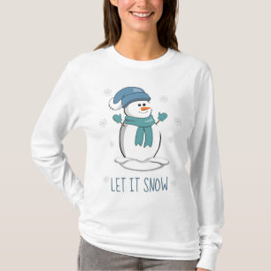 Låt det snöa T-skiva med lång Sleeve T Shirt