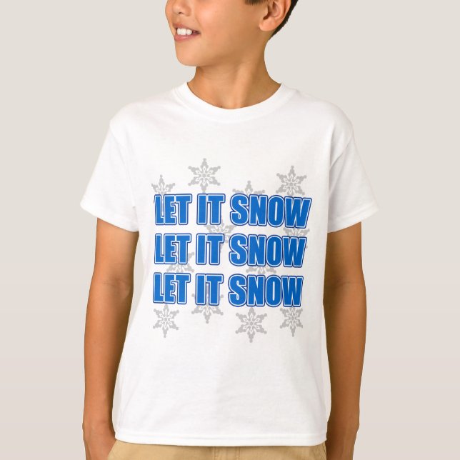 Låt det snöa tee shirt (Framsida)