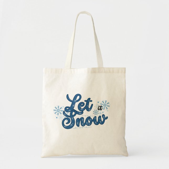 Låt det snöa Tote Bag Tygkasse (Framsidan)