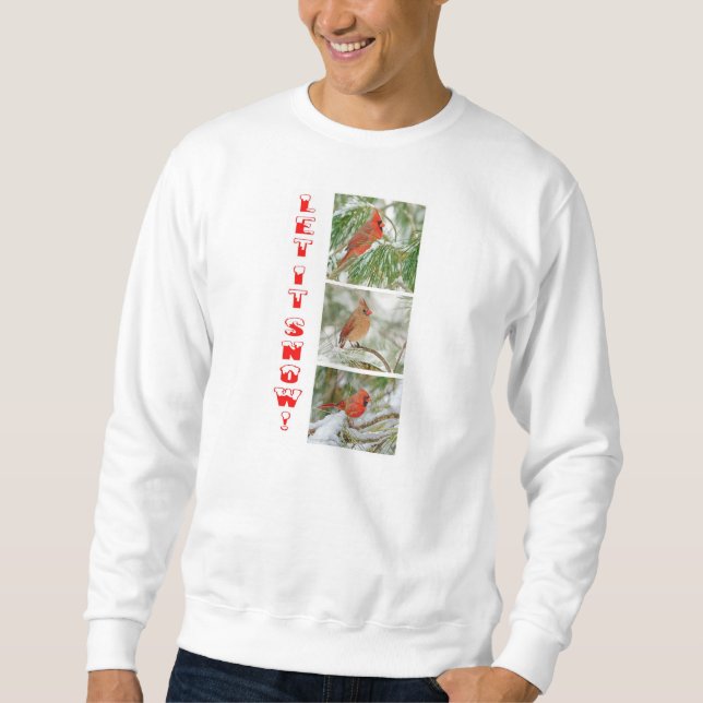 Låt det snöa tröjan lång ärmad tröja (Framsida)