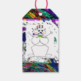 "Låt det snöa" (uppsättning med 10) Märkre Presentetikett