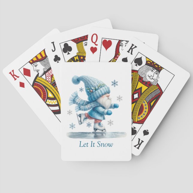 Låt det snöa uppspelningskort casinokort (Baksidan)