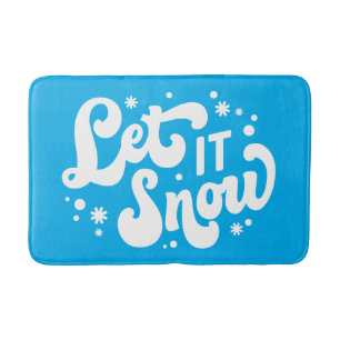 Låt det snöa vinter-design badrumsmatta