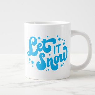 Låt det snöa vinter-design jumbo mugg
