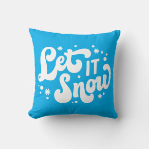 Låt det snöa vinter-design kudde