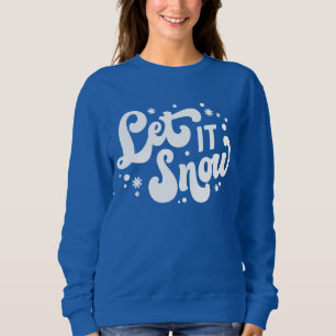 Låt det snöa vinter-design t shirt