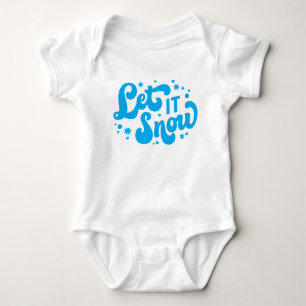 Låt det snöa vinter-design t shirt