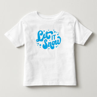 Låt det snöa vinter-design t shirt