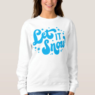Låt det snöa vinter-design t shirt
