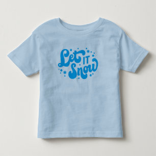 Låt det snöa vinter-design t shirt
