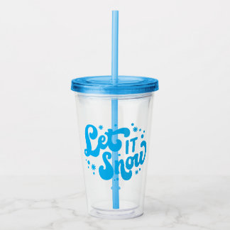 Låt det snöa vinter-design take away mugg