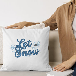 Låt det snöa vinter-fyllning kudde