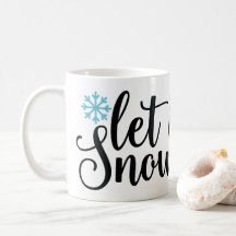 Låt det snöa, vinter och Snö-Älskare-kaffe, Mugg