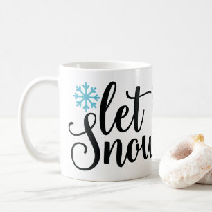 Låt det snöa, vinter och Snö-Älskare-kaffe, Mugg