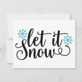 Låt det snöa, vinter och Snö-Älskare-kaffe, Mugg Julkort