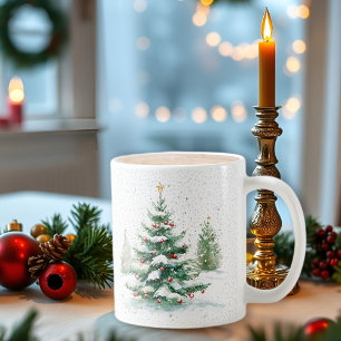 Låt det snöa vinterplats God jul Kaffemugg