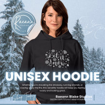 Låt det Snöa Vintertid Unisex Hoodie