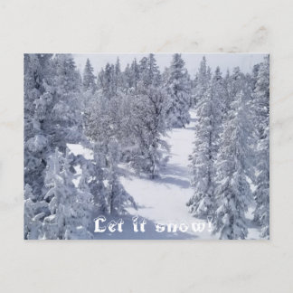 Låt det snöa vykort