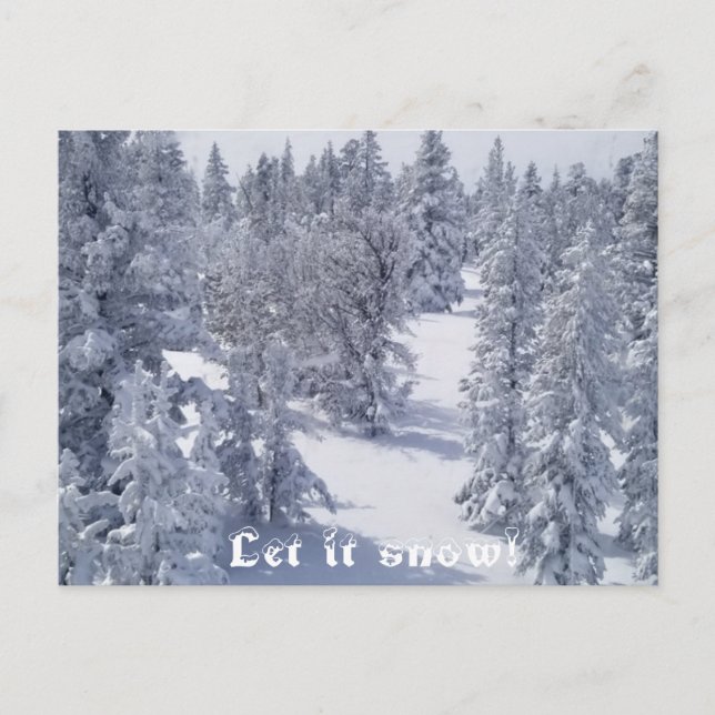 Låt det snöa vykort (Framsida)