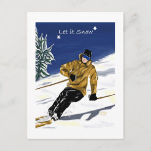 Låt det snöa vykortet helg vykort