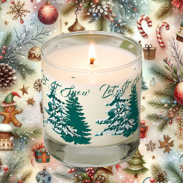 Låt det snöa Watercolor Winter jul Woodland