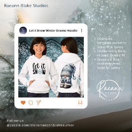 Låt det snöa Winter Gnome Kids Pullover Hoodie T Shirt